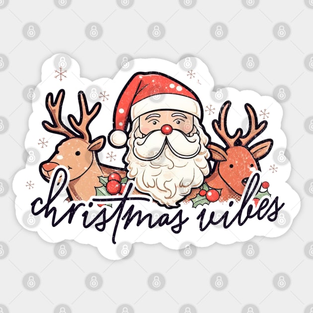 christmas vibes Sticker by MZeeDesigns